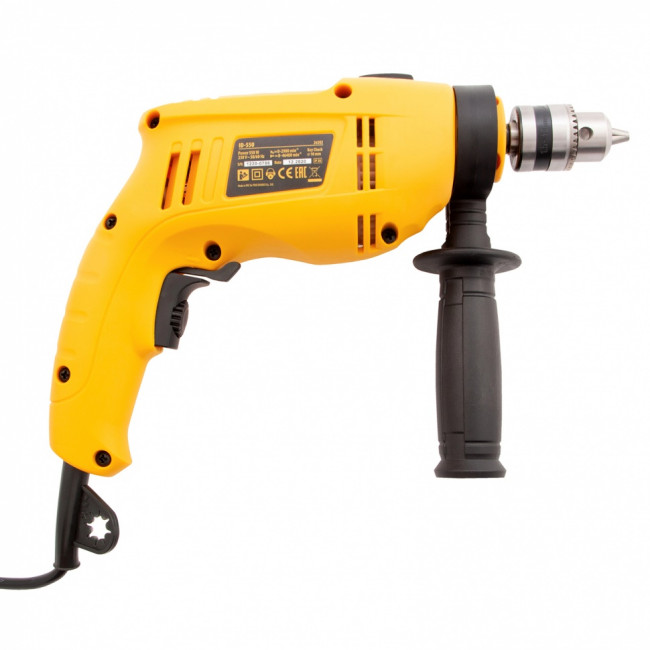 Дрель ударная ID-550, 550 Вт, 0-2900 об/мин, 46400 уд/мин Denzel Дрель ударная ID-550, 550 Вт, 0-2900 об/мин, 46400 уд/мин Denzel