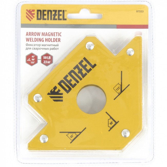 Фиксатор магнитный для сварочных работ, усилие 50 Lb Denzel Фиксатор магнитный для сварочных работ, усилие 50 Lb Denzel