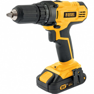 Дрель-шуруповерт аккумуляторная CDL-IB-18-02, Li-Ion, 18 В, 1.5 А*ч, 2 аккумулятора Denzel Дрель-шуруповерт аккумуляторная CDL-IB-18-02, Li-Ion, 18 В, 1.5 А*ч, 2 аккумулятора Denzel