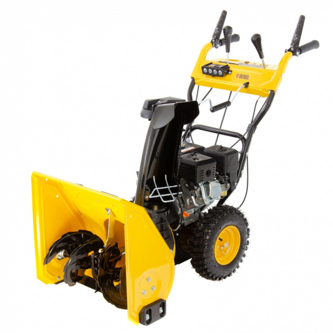 Бензиновая снегоуборочная машина SB 650 E, 6.5 л.с, с электростартером, фара Denzel Бензиновая снегоуборочная машина SB 650 E, 6.5 л.с, с электростартером, фара Denzel