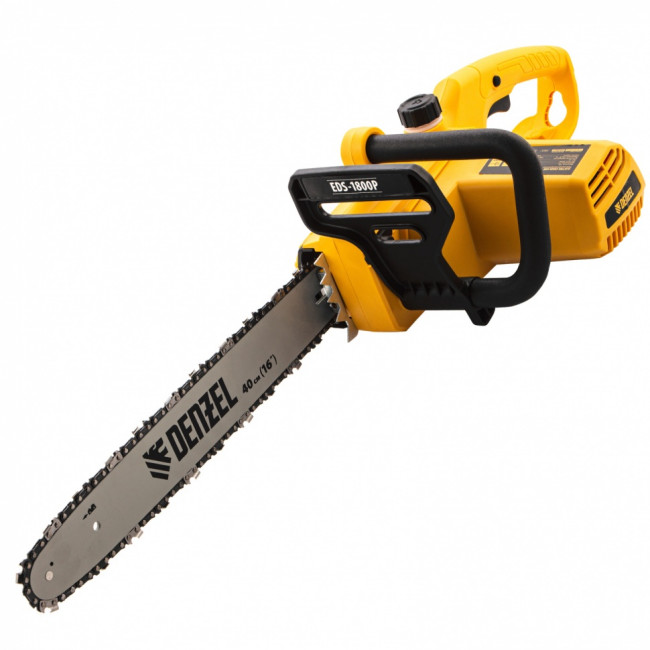 Пила цепная электрическая EDS-1800P, 1.8 кВт,поперечная, шина 40 см, шаг 3/8, паз 1.3 мм, 57 звеньев Denzel ( 95615 )