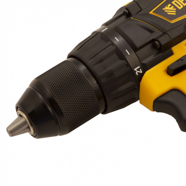 Дрель-шуруповерт аккумуляторная с бесщеточным двигателем BLDL-IB-18-02, Li-Ion, 18 В, 1.5 А/ч, 2 аккумулятора Denzel