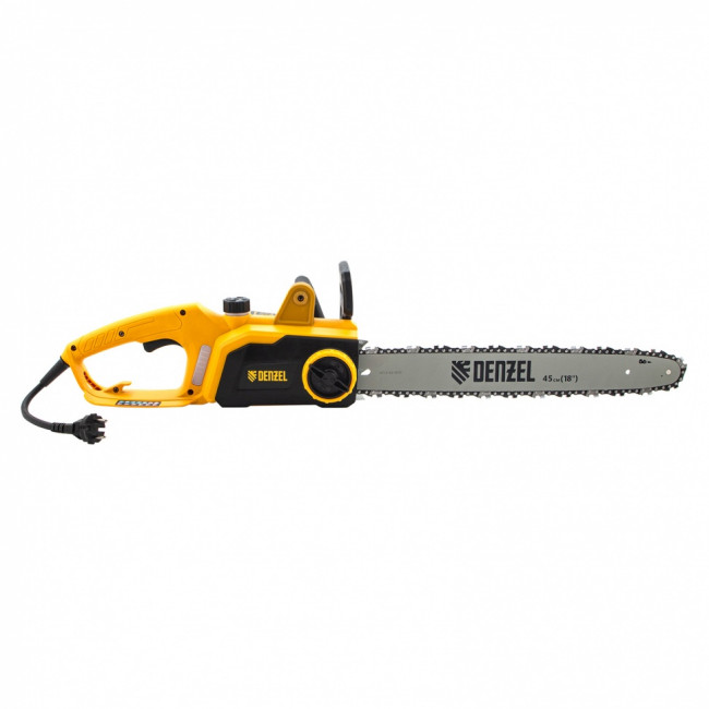 Пила цепная электрическая EDS-2200P, 2.2 кВт,поперечная, шина 45 см, шаг 3/8, паз 1.3 мм, 63 звена Denzel ( 95617 )