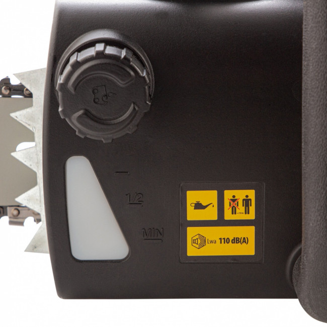 Пила цепная электрическая EDS-2000, 2 кВт,продольная, шина 40 см, шаг 3/8, паз 1.3 мм, 56 звеньев Denzel ( 95618 )