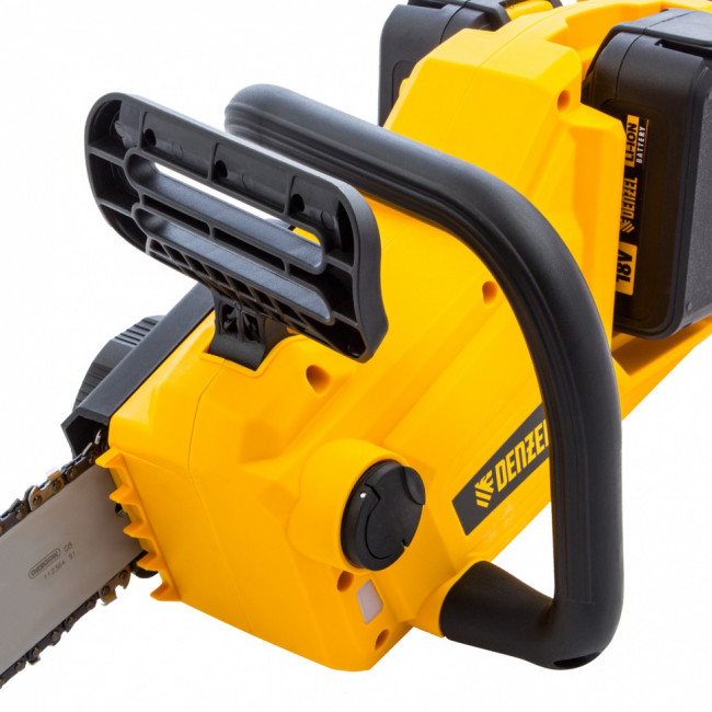 Цепная пила аккумуляторная бесщеточная RCS400-36, Li-ion, 36 В, 4 Ач, шина 400 мм Denzel ( 58610 )