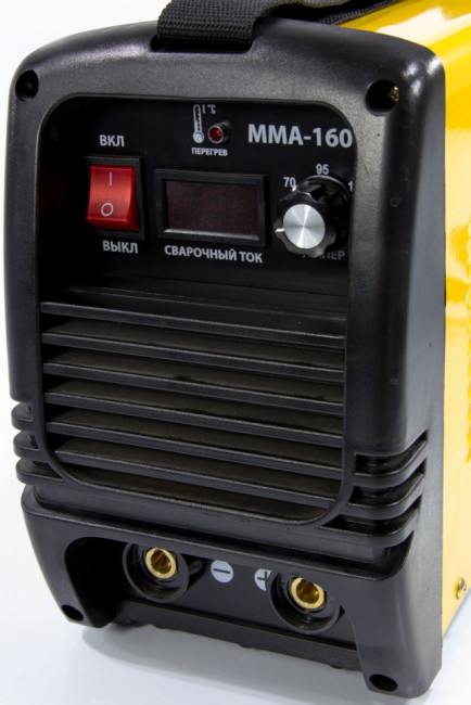 Аппарат инверторный дуговой сварки ММА-160,160 А, ПВР 60%, D 1.6-4 мм Denzel Аппарат инверторный дуговой сварки ММА-160,160 А, ПВР 60%, D 1.6-4 мм Denzel