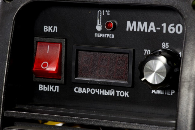 Аппарат инверторный дуговой сварки ММА-160,160 А, ПВР 60%, D 1.6-4 мм Denzel Аппарат инверторный дуговой сварки ММА-160,160 А, ПВР 60%, D 1.6-4 мм Denzel