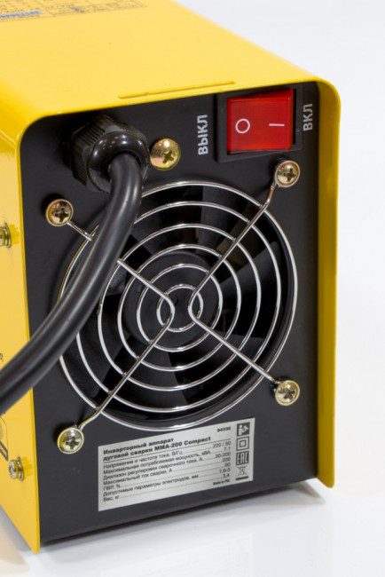 Аппарат инверторный дуговой сварки ММА-200 Compact, 200 А, ПВР 60%, D. 1,6-5 мм Denzel, ( 94336 ) Аппарат инверторный дуговой сварки ММА-200 Compact, 200 А, ПВР 60%, D. 1,6-5 мм Denzel, ( 94336 )