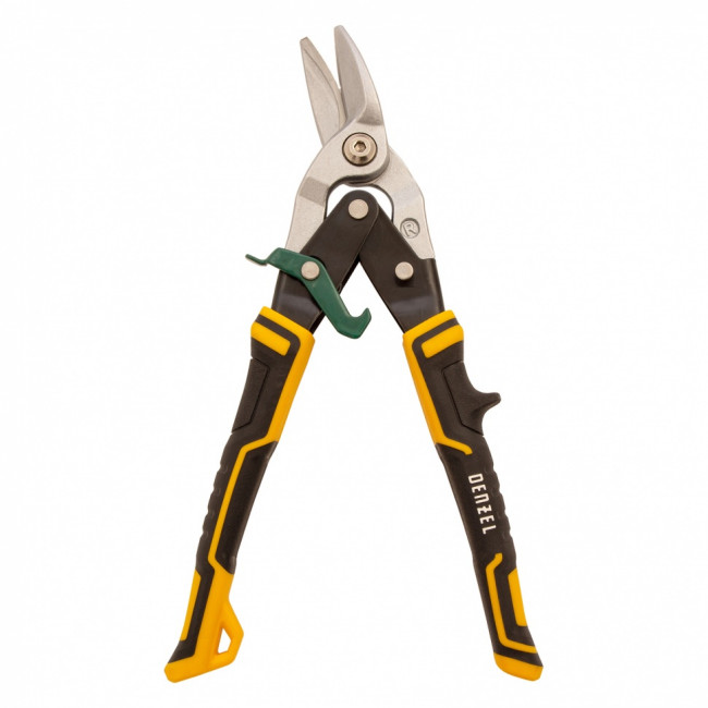 Ножницы по металлу, 270 мм, прямой и правый рез, сталь-СrMo, трехкомпонентные рукоятки Denzel ( 78371 ) Ножницы по металлу, 270 мм, прямой и правый рез, сталь-СrMo, трехкомпонентные рукоятки Denzel ( 78371 )