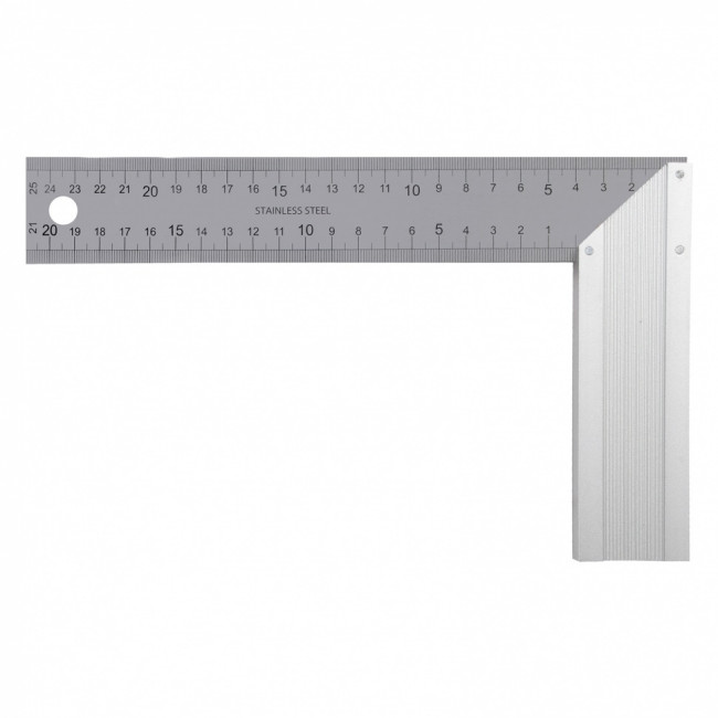 Угольник стальной 250 мм, нержавеющая сталь, градуировка, алюминиевое основание Denzel ( 32396 ) Угольник стальной 250 мм, нержавеющая сталь, градуировка, алюминиевое основание Denzel ( 32396 )