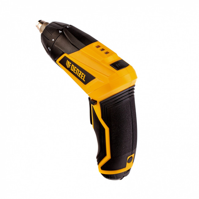 Отвертка аккумуляторная CSL-3.6-01, Li-Ion, 3.6 В, 1.3 А*ч, 200 об/мин, с аксессуарами Denzel