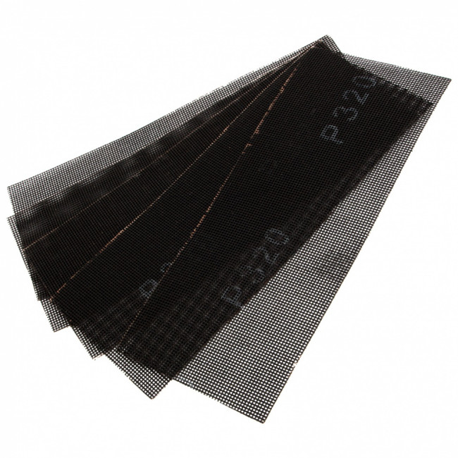 Сетка абразивная, P 320, 115 х 280 мм, 5 шт Denzel Сетка абразивная, P 320, 115 х 280 мм, 5 шт Denzel