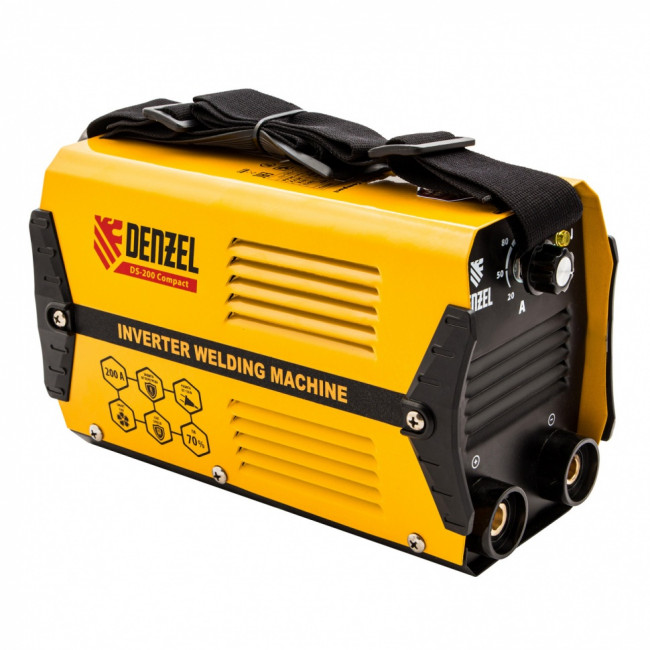 Аппарат инверторный дуговой сварки DS-200 Compact, 200 А, ПВ 70%, диаметр электрода 1.6-5 мм Denzel Аппарат инверторный дуговой сварки DS-200 Compact, 200 А, ПВ 70%, диаметр электрода 1.6-5 мм Denzel