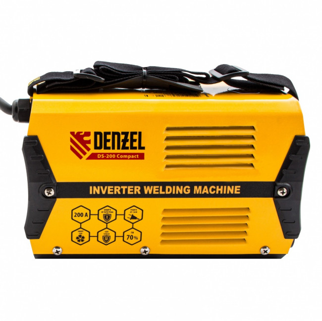 Аппарат инверторный дуговой сварки DS-200 Compact, 200 А, ПВ 70%, диаметр электрода 1.6-5 мм Denzel Аппарат инверторный дуговой сварки DS-200 Compact, 200 А, ПВ 70%, диаметр электрода 1.6-5 мм Denzel