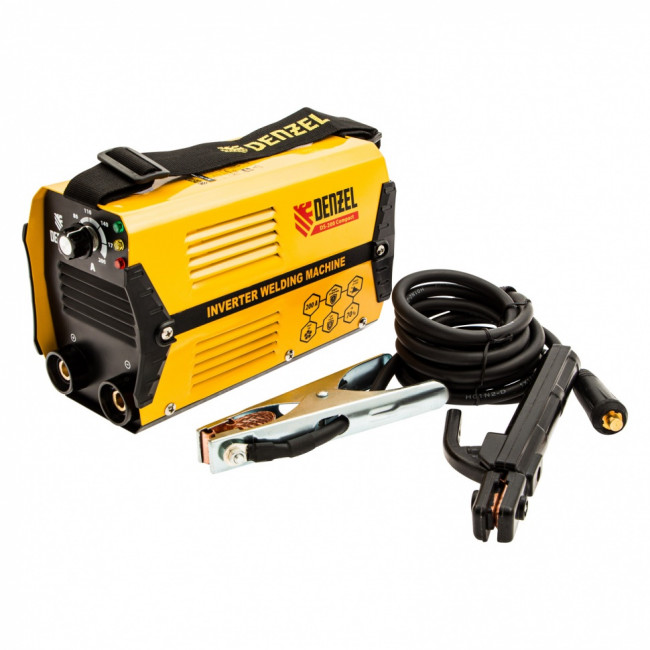 Аппарат инверторный дуговой сварки DS-200 Compact, 200 А, ПВ 70%, диаметр электрода 1.6-5 мм Denzel Аппарат инверторный дуговой сварки DS-200 Compact, 200 А, ПВ 70%, диаметр электрода 1.6-5 мм Denzel