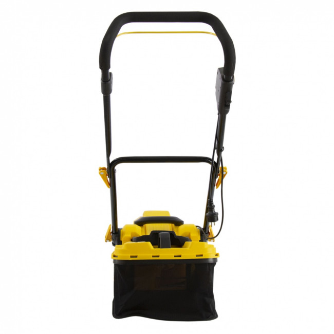 Газонокосилка электрическая GM-1200, 1200 Вт, ширина 32 см, 3 уровня, травосборник 25 л. Denzel