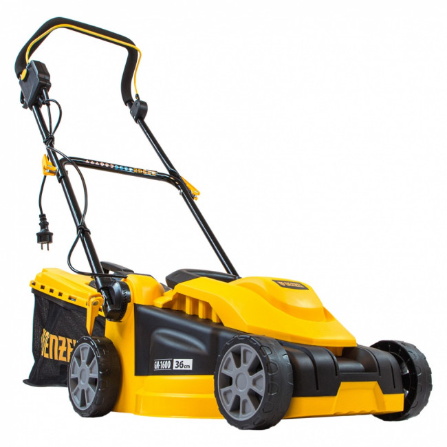 Газонокосилка электрическая GM-1600, 1600 Вт, ширина 36 см, 3 уровя, травосборник 35 л. Denzel Газонокосилка электрическая GM-1600, 1600 Вт, ширина 36 см, 3 уровя, травосборник 35 л. Denzel